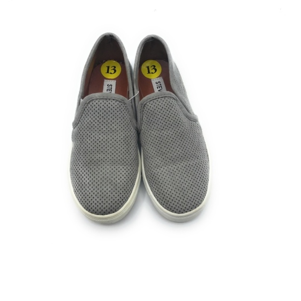 Steve Madden Kids Gemma Slip On Casual Gray Comfort Shoes Size 13